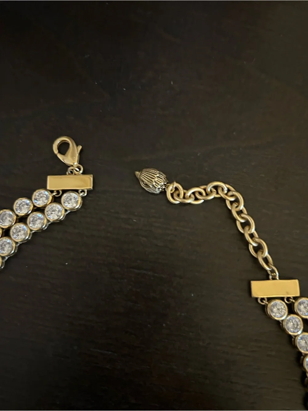Kurt Geiger Gold-Tone Multi Gemstone Crystal Necklace - Picture 3 of 5